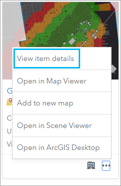 Feature layer details Feature layer details